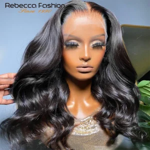 Perucas Perucas Brasileiras Onda do Corpo, Laço Transparente, 180D, 16″-26 | Loja dos Cabelos