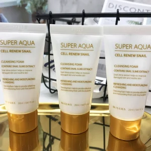 Espuma de Limpeza de Caracol MISSHA: Renovação Celular, Rica em Nutrientes, Lavagem Diária do Rosto Loja dos Cabelos: Peruca Cabelo Natural