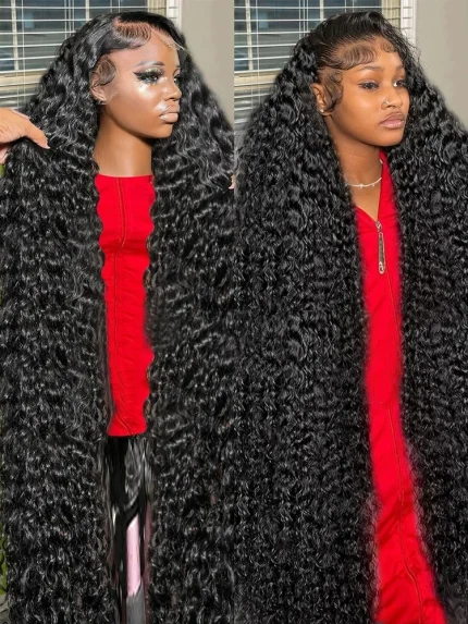 Peruca Lace Front Onda Profunda, Cabelo Humano Brasileiro, HD Lace Front, Pré Arrancadas Loja dos Cabelos: Peruca Cabelo Natural, Extensões