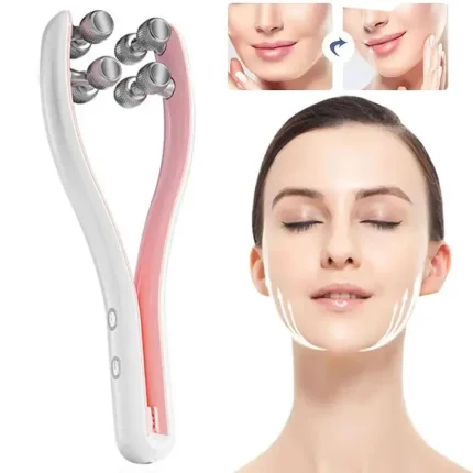 Cosméticos e outros produtos de beleza Massageador de Rolo Facial Elétrico – Ferramenta para Emagrecimento e Levantamento Duplo, Cuidado do Queixo | Loja dos Cabelos
