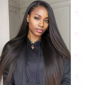 Perucas Peruca de Cabelo Humano Liso com Laço Frontal Longo, 30″ e 40″, 13×6, Densidade 200% | Loja dos Cabelos