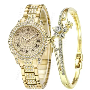 Bolsas e acessórios Relógio Feminino de Diamante em Quartzo com Cristal Brilhante | Loja dos Cabelos