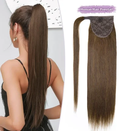 Rabo de Cavalo Rabo de Cavalo Natural com Grampo, Cabelo Humano Remy Liso e Macio | Loja dos Cabelos
