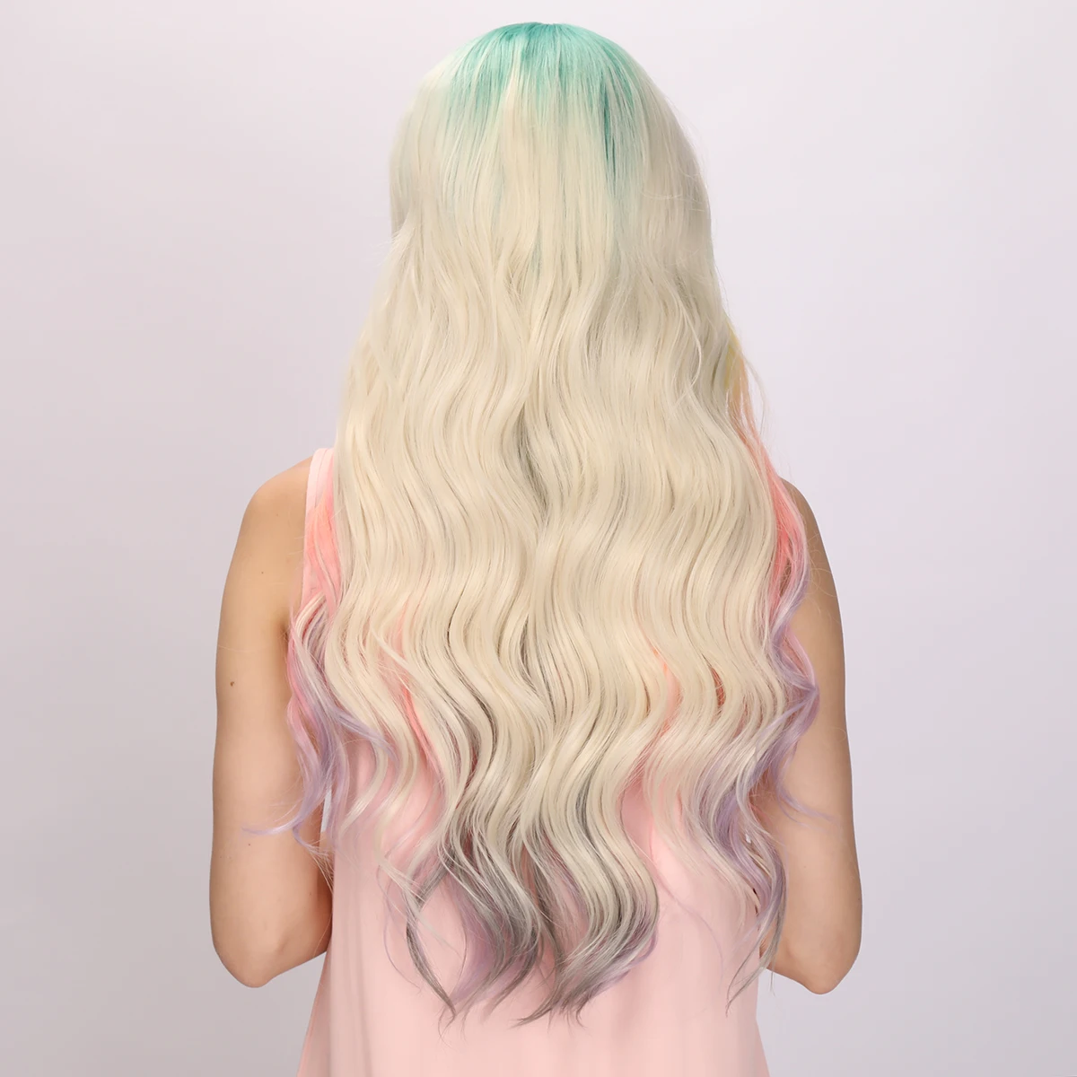 kf-S05ee57442c9a4f19b3170975f9e2bbabu-Smilco-Rainbow-Colorido-Parte-M-dia-Ondulado-Bob-Perucas-para-Mulheres-Peruca-Encaracolada-Sint-tica-Resistente