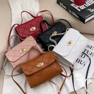 Bolsas e acessórios Bolsa Tiracolo Feminina em Couro PU – Mini, Simples e Nova | Loja dos Cabelos