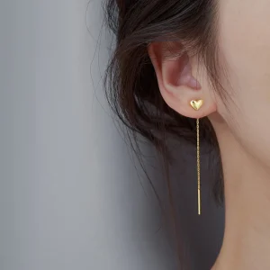 Bolsas e acessórios Brincos de Fio Longo com Borlas para Mulheres – Corrente de Rosca, Estrela, Coração, Miçangas e Pingentes, Joias de Orelha Suspensas | Loja dos Cabelos