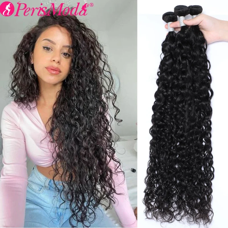 Extensões de cabelo Natural Perismoda – Extensão de Cabelo Humano Virgem Brasileiro, Cor Natural, 30″, 12A, 1/3/4 Peças | Loja dos Cabelos