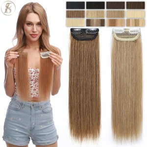 Extensões de cabelo Natural TESS – Extensões Naturais de Cabelo Humano com Grampo, 12 Polegadas, Volume Reforçado | Loja dos Cabelos