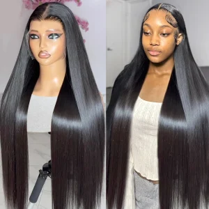 Perucas Peruca com Renda Frontal Jarin Hair de Cabelo Humano Indiano Liso e Natural, Pré-Desfiada, para Mulheres – Fecho 4×4 e 13×4 | Loja dos Cabelos