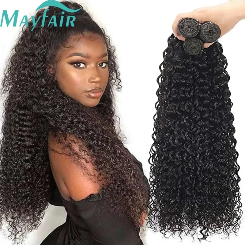 Extensões de cabelo Natural Extensões de Cabelo Humano Peruano Virgem, Onda de Água, Ondulado, Opções de 1/3/4 Pacotes | Loja dos Cabelos