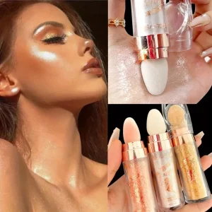 Cosméticos e outros produtos de beleza Bastão Iluminador Fairy Powder – Contorno Cintilante e Blush para Realçar e Definir o Rosto | Loja dos Cabelos