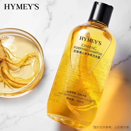 Cosméticos e outros produtos de beleza HYMEYS – Shampoo Refrescante de Ginseng | Controle de Óleo, Anti-Caspa, Anti-Coceira e Hidratante Nutritivo | Loja dos Cabelos