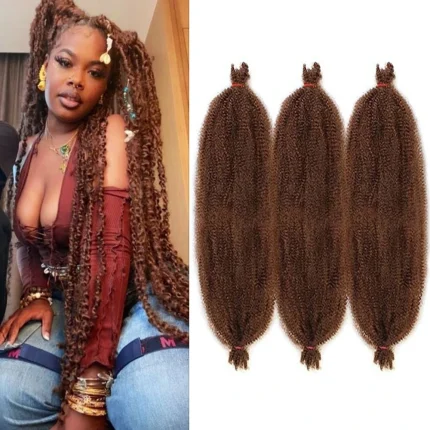 Extensões de cabelo Sintético Trança Marley Afro Cacheado Sintética – Extensões Crochet Twist e Faux Locs sem Cola – Nova Cor | Loja dos Cabelos