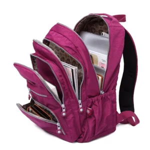 Bolsas e acessórios Mochila Feminina TEGAOTE 2024 em Nylon, Grande, Casual, Escolar para Adolescentes e Laptop | Loja dos Cabelos