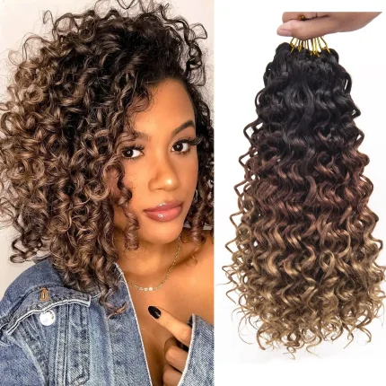 Extensões de cabelo Sintético GoGo – Cabelo Crochet Cacheado para Mulheres – Onda Natural e Torção Profunda, Tranças Sintéticas 12″ | Loja dos Cabelos