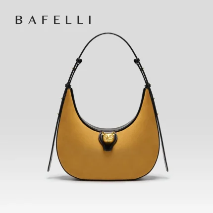 Bolsas e acessórios Bolsa Feminina de Couro Genuíno BAFELLI, Estilo Retrô e Elegante, Série Gato – Bolsa de Ombro Luxuosa 2022 | Loja dos Cabelos