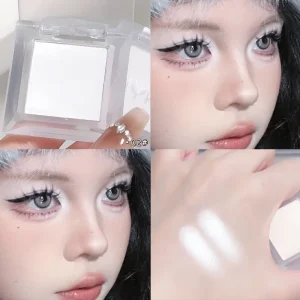 Cosméticos e outros produtos de beleza Bandeja de Sombra Iluminadora Branco Fosco — Maquiagem Delicada e Duradoura para Todos os Tons de Pele | Loja dos Cabelos