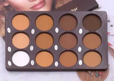 Cosméticos e outros produtos de beleza Paleta de Contorno Matte 3D para o Rosto – Maquiagem Contorno e Sombra, Cor e Bronze Beauty Glazed | Loja dos Cabelos