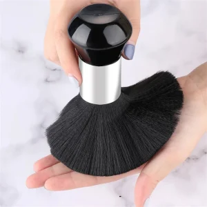 Cosméticos e outros produtos de beleza Escova de Cabeleireiro Preto Macia para Limpeza e Corte de Cabelo – Ferramenta para Barbearia e Varrer Pescoço | Loja dos Cabelos