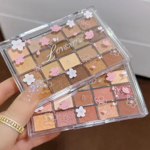 Cosméticos e outros produtos de beleza Paleta de Sombras Eve Shine: 20 Cores Matte e Peroladas, Tons Terrosos e à Prova d’Água | Loja dos Cabelos