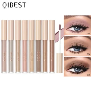 Cosméticos e outros produtos de beleza Bastão de Sombra Líquida QIBEST | Fosco e Cintilante | À Prova d’Água | 8 Cores | Loja dos Cabelos