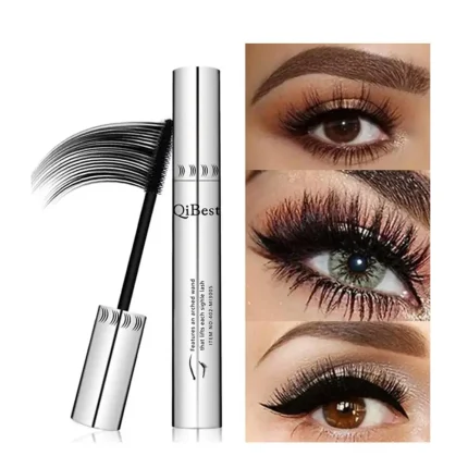 Cosméticos e outros produtos de beleza Rímel Qibest Preto 4D – Máscara de Cílios Alongadora, Volume e à Prova d’Água | Loja dos Cabelos