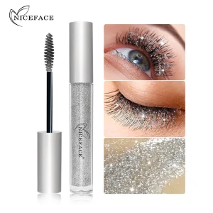 Cosméticos e outros produtos de beleza Máscara de Cílios 4D Preta, à Prova d’Água, Efeito Curvado e Glitter Diamante, Longa Duração | Loja dos Cabelos