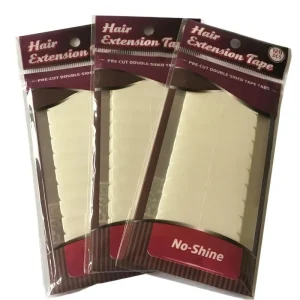 Cosméticos e outros produtos de beleza Fita Adesiva Branca Impermeável para Extensão de Cabelo – 120 Abas (0,8 cm x 4 cm) | Loja dos Cabelos