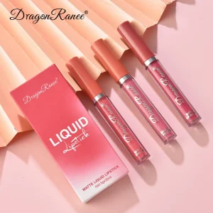 Cosméticos e outros produtos de beleza Kit com 3 Batons Líquidos Matte Aveludados e de Longa Duração – Maquiagem Coreana | Loja dos Cabelos