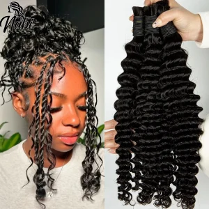 Extensões de cabelo Natural Tranças Boho em Cabelo Humano Brasileiro – Extensões Cacheadas para Mulheres Negras | Loja dos Cabelos
