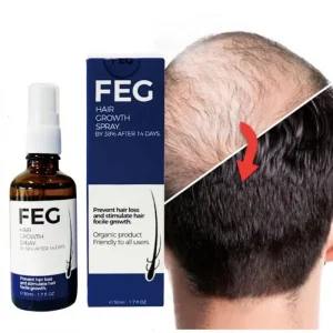 Cosméticos e outros produtos de beleza Spray de Óleo Capilar FEG Organic – 50ml para Cabelos Mais Grossos e Longos em 14 Dias | Loja dos Cabelos