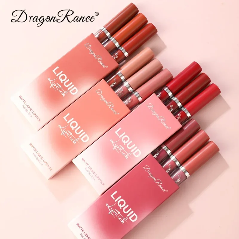 Cosméticos e outros produtos de beleza Kit de Batons Foscos Coreanos – Longa Duração, à Prova d’Água e Acabamento Suave | Loja dos Cabelos