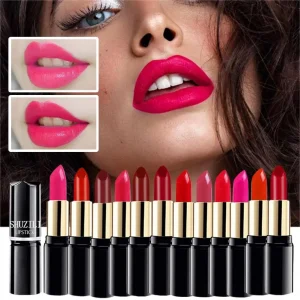 Cosméticos e outros produtos de beleza Batom Matte de Longa Duração – Textura Suave, Hidratante e à Prova d’Água | Loja dos Cabelos