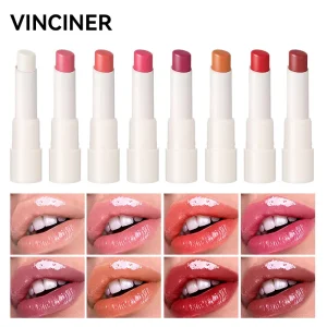 Cosméticos e outros produtos de beleza Batom Hidratante Impermeável VINCINER – Textura Brilhante, Reparação Duradoura, 8 Cores Vibrantes | Loja dos Cabelos