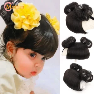 Cosméticos e outros produtos de beleza Franja Falsa Infantil com Faixa – Acessório de Cabelo para Uso Diário e Cosplay | Loja dos Cabelos
