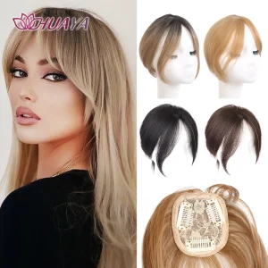 Extensões de cabelo Sintético Compre Topper de Cabelo Sintético com Franja Central Invisív | Loja dos Cabelos
