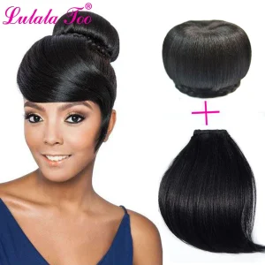 Rabo de Cavalo Conjunto de Coque e Rabo de Cavalo Sintético com Clipes – Extensão de Cabelo Resistente ao Calor para Mulheres | Loja dos Cabelos