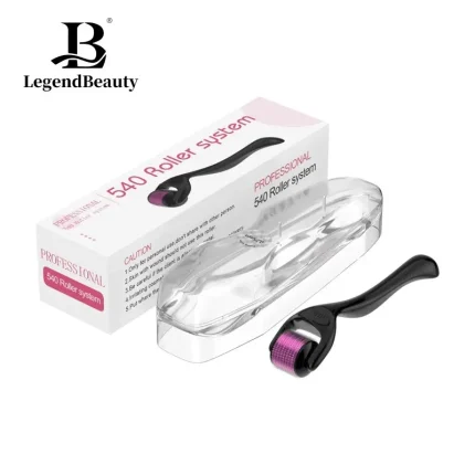 Cosméticos e outros produtos de beleza Derma Roller Profissional com 540 Microagulhas para Rejuvenescimento da Pele e Crescimento de Barba e Cabelo | Loja dos Cabelos
