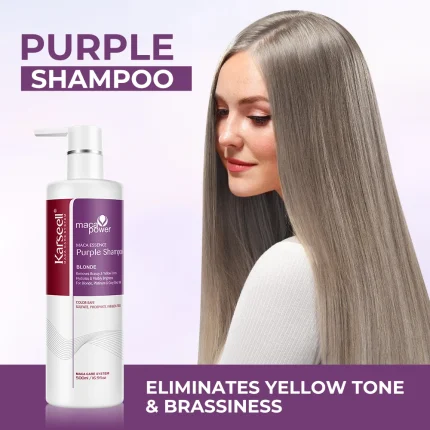 Cosméticos e outros produtos de beleza Compre Shampoo Roxo Karseell Matizador para Cabelos Loiros, | Loja dos Cabelos