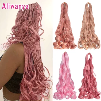 Extensões de cabelo Sintético Compre Tranças Sintéticas com Cachos Franceses em Espiral, C | Loja dos Cabelos