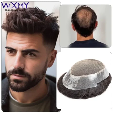 Perucas Compre Prótese Capilar Masculina 6″ – Renda Francesa e Base | Loja dos Cabelos