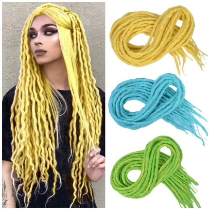 Extensões de cabelo Sintético Compre Extensões de Dreadlocks Sintéticos Macios com Pontas | Loja dos Cabelos