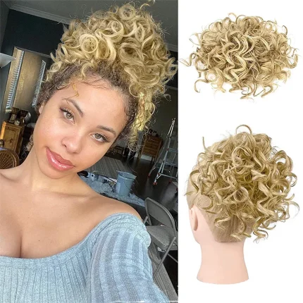 Extensões de cabelo Sintético Compre Extensão de Cabelo Sintético Curto Ondulado para Mulh | Loja dos Cabelos