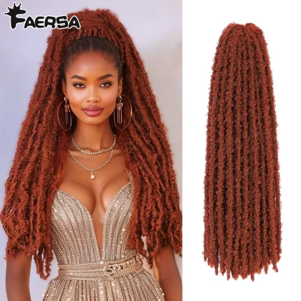 Extensões de cabelo Sintético Compre Cabelos Sintéticos Borboleta Locs em Crochê 24″ a 36″ | Loja dos Cabelos