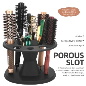 Cosméticos e outros produtos de beleza Organizador de Salão de Beleza – Suporte para Pentes, Escovas, Tesouras e Modeladores de Cabelo | Loja dos Cabelos