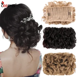 Rabo de Cavalo Coque Bagunçado Grande Sintético Ondulado e Encaracolado com Cordão – Scrunchie Chignon para Mulheres | Loja dos Cabelos