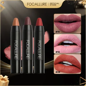 Cosméticos e outros produtos de beleza Compre FOCALLURE | Batom Fosco 31 Cores – Longa Duração, À P | Loja dos Cabelos
