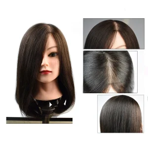 Cosméticos e outros produtos de beleza Compre Cabeça de Treinamento com Cabelo Humano Natural Preto | Loja dos Cabelos