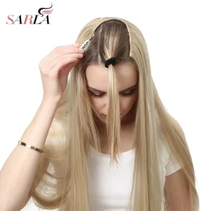Extensões de cabelo Sintético Compre Aplique de Cabelo Sintético com Presilha em U – Liso, | Loja dos Cabelos