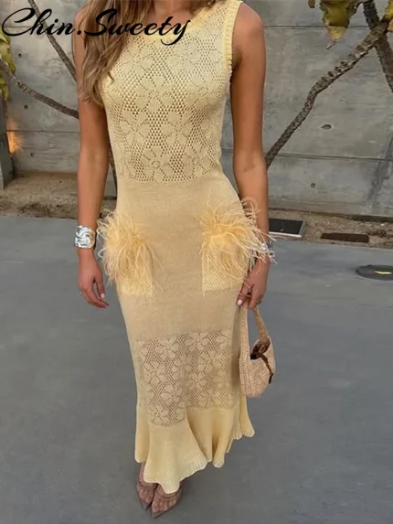Vestidos de Cerimónia Compre Vestido Feminino Sexy com Cauda de Peixe – Sem Mangas | Loja dos Cabelos